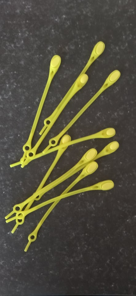 Elastické šnúrky žlté