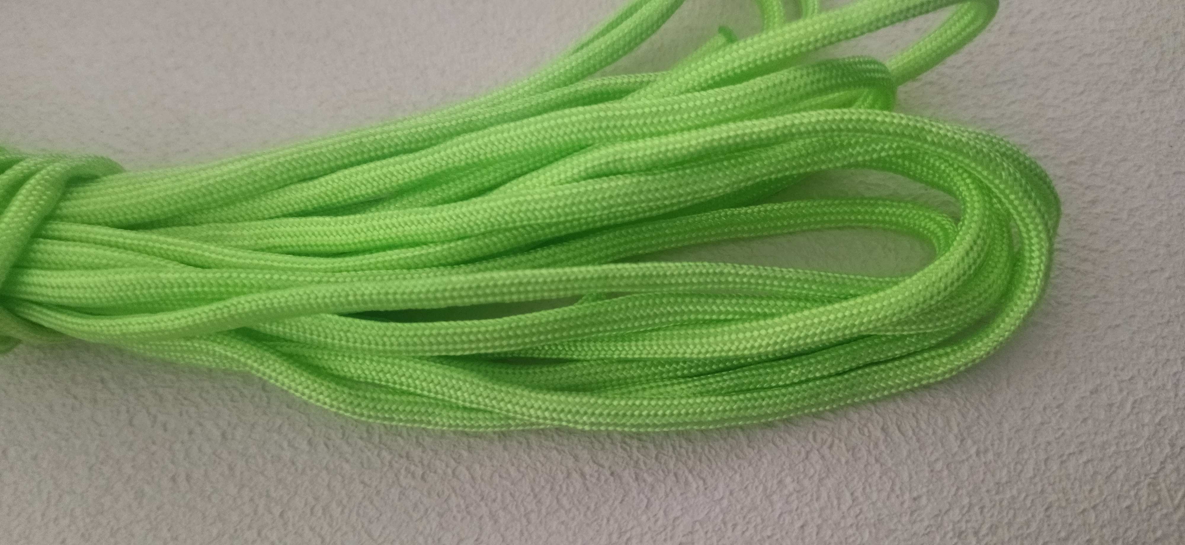 Paracord 4mm neónová zelená