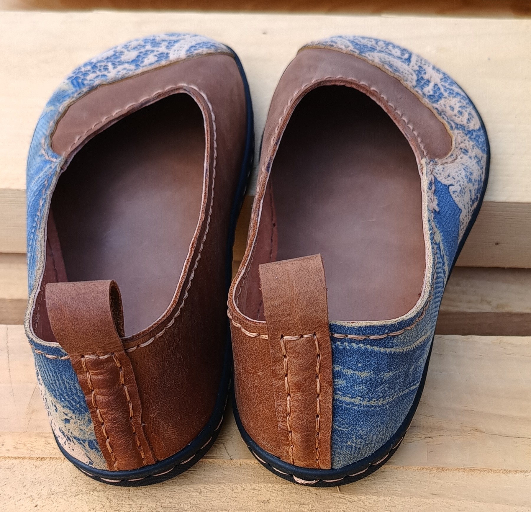 Barefoot Hnedý Denim-na objednávku