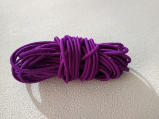 Guma guľatá fialová 3mm