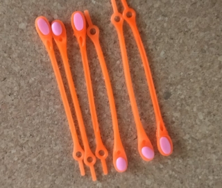 Elastické šnúrky oranžové