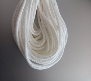 Paracord 4mm biela 